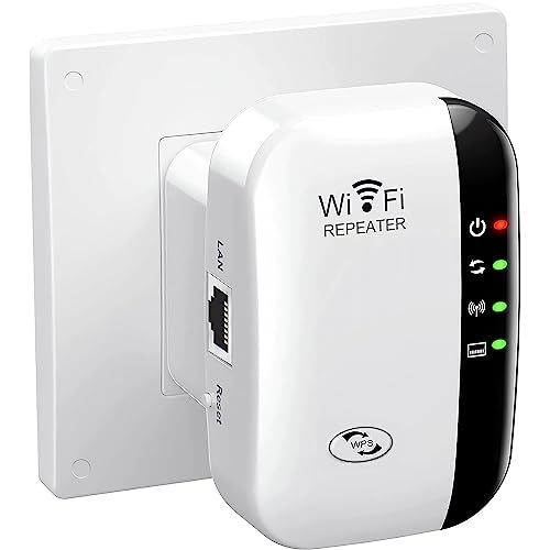 Leistungsstarker WLAN-Repeater für zu Hause, WLAN-Repeater, 300 Mbit/s 2,4 GHz, LAN-Anschluss, unterstützt Repeater/Router/AP von Gubbett