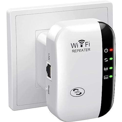 WLAN-Repeater, WLAN-Verstärker 2,4 GHz, 300 Mbps, WLAN-Netzwerk-Extender, WLAN-Extender mit Repeater/AP-Modus und WPS-Funktion von Gubbett