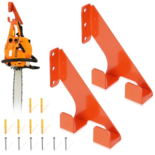 Gubeter Wandhalterung für Kettensägen mit Schwerlast, 2 Halterungen mit 300 lbs Kapazität, inklusive Schrauben, kompatibel mit For Stihl 009, 011, 200t, 201t, 360, und For Husqvarna Gubeter Wandhalterung für Kettensägen mit Schwerlast, 2 Halterungen mit 300 lbs Kapazität, inklusive Schrauben, kompatibel mit For Stihl 009, 011, 200t, 201t, 360, und For Husqvarna von Gubeter