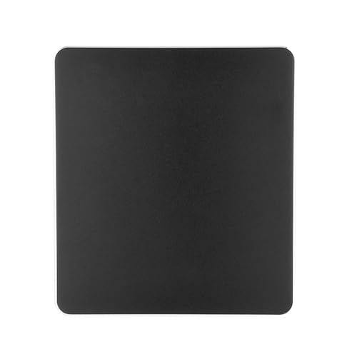 Gucagle Aluminiumlegierung Nicht -Slip -Gaming -Maus -Pad -Matte doppelseitiger genaues Steuerungsmousepad für PC -Laptop schwarzer Silber Gold 18x16 cm (Black) von Gucagle