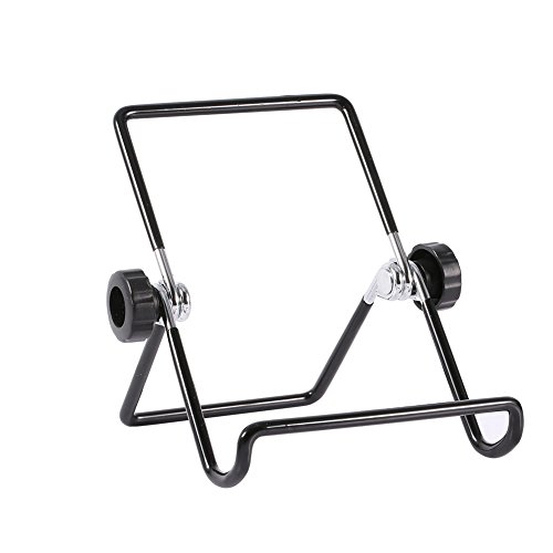 Gucagle Einstellbarer Tablet -Standhalter Multi -Winkel tragbarer Faltbarer Nicht -Slip -Metal -Ständer für Tabletten schwarz Kleiner großer Größe (S) von Gucagle