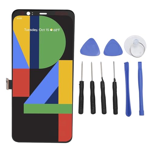 Gucagle Telefon LCD Display Ersatz Sensitive Steuerung Fingerabdruckerkennung Touchsbildschirm Digitalisierer Montage für Pixel 4 XL G020P Hochauflösende Anzeige 6.3 Zoll Bildschirmgröße von Gucagle