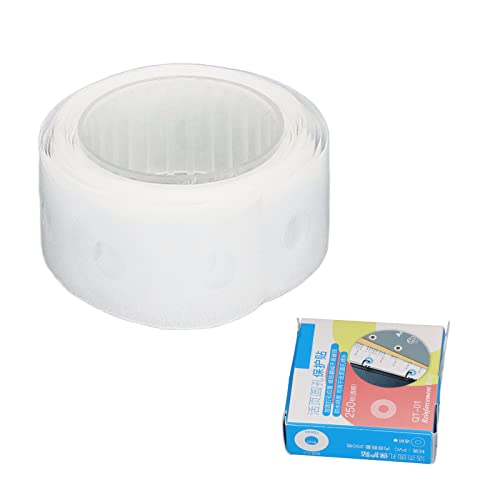 Hole Punch Verstärker Aufkleber PVC wasserdichtes DIY -Design Easy Operation Verstärkungsetiketten für die Reparatur und den Schutz von Papierloch (Transparent) von Gucagle