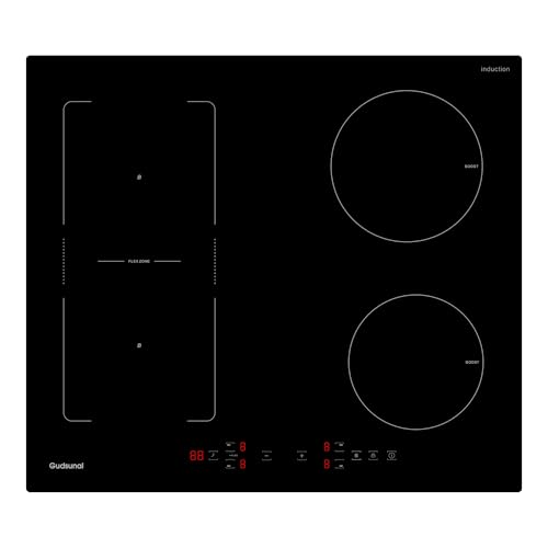 Gudsunal Induktionskochfeld mit Flexzonen, 60 cm, 7200W, kontinuierliche Niedrigleistungsheizung, Boost, 9 Heizstufen, Timer, automatische Abschaltung Gudsunal Induktionskochfeld mit Flexzonen, 60 cm, 7200W, kontinuierliche Niedrigleistungsheizung, Boost, 9 Heizstufen, Timer, automatische Abschaltung von Gudsunal