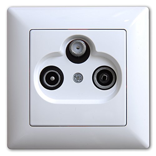 Visage Multimedia Sat TV Radio End Antennendose Weiss Visage Multimedia Sat TV Radio End Antennendose Weiss von Günsan