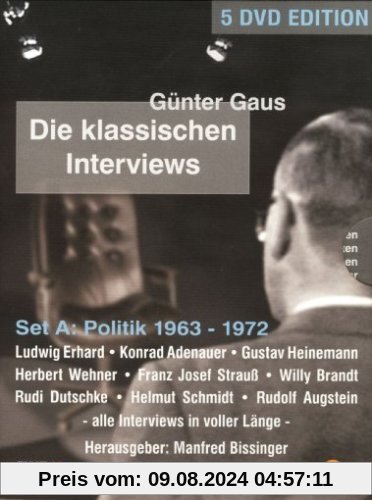 Günter Gaus - Die klassischen Interviews: Politik 1963 - 1972 (5 DVDs) von Günter Gaus