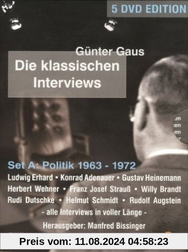 Günter Gaus - Die klassischen Interviews: Politik 1963 - 1972 (5 DVDs) von Günter Gaus