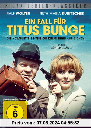 Ein Fall für Titus Bunge - Die komplette 13-teilige Krimiserie mit Ralf Wolter und Ruth Maria Kubitschek (Pidax Serien-Klassiker) [2 DVDs] von Günter Gräwert