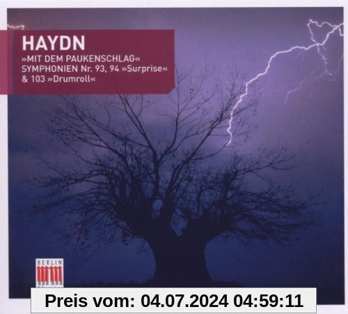 Haydn: Mit dem Paukenschlag / Symphonien Nr.  93, 94 /  Surprise & 103 Drumroll von Günther Herbig