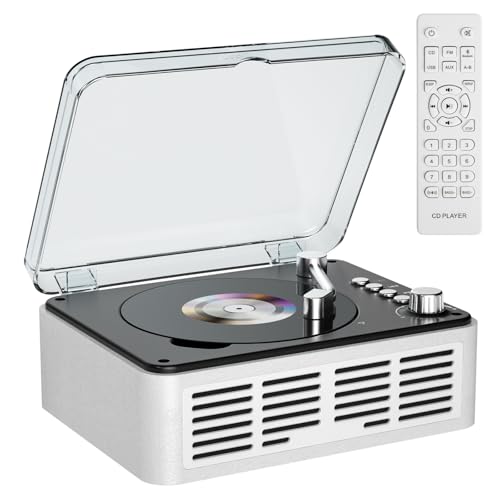 Gueray CD Player Bluetooth Radio mit CD Player mit Lautsprecher Unterstützung USB-Wiedergabe AUX-Wiedergabe für Hörbücher Weiß Gueray CD Player Bluetooth Radio mit CD Player mit Lautsprecher Unterstützung USB-Wiedergabe AUX-Wiedergabe für Hörbücher Weiß von Gueray