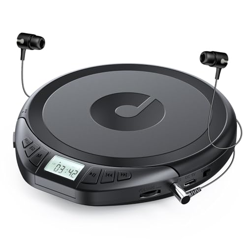 Gueray CD Player Tragbar CD Player Kinder Tragbarer CD Player fürs Auto Discman mit Kopfhörer LCD-Display Unterstützung ASP PROG Speicherfunktion Repeat-Funktion Sound-Effekt Gueray CD Player Tragbar CD Player Kinder Tragbarer CD Player fürs Auto Discman mit Kopfhörer LCD-Display Unterstützung ASP PROG Speicherfunktion Repeat-Funktion Sound-Effekt von Gueray