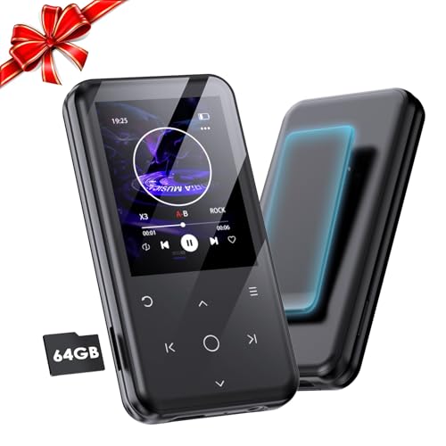 Gueray MP3 Player Bluetooth 64GB mit Clip MP3 Player mit Lautsprecher MP3 Player für hörbücher geeignet Unterstützt FM-Radio Rekorder Alarm Video E-Book Bilder TF-Karte bis zu 128GB Gueray MP3 Player Bluetooth 64GB mit Clip MP3 Player mit Lautsprecher MP3 Player für hörbücher geeignet Unterstützt FM-Radio Rekorder Alarm Video E-Book Bilder TF-Karte bis zu 128GB von Gueray