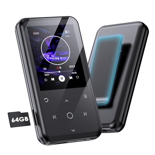 Gueray MP3 Player Bluetooth mit Clip 64GB MP3 Player mit Lautsprecher Unterstützt FM-Radio Rekorder Alarm Video E-Book Bilder TF-Karte bis zu 128GB Gueray MP3 Player Bluetooth mit Clip 64GB MP3 Player mit Lautsprecher Unterstützt FM-Radio Rekorder Alarm Video E-Book Bilder TF-Karte bis zu 128GB von Gueray