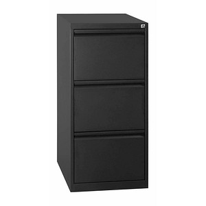 Gürkan Hängeregistraturschrank schwarz 3 Schubladen 40,0 x 62,0 x 101,0 cm von Gürkan