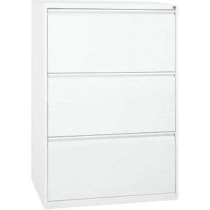 Gürkan Hängeregistraturschrank verkehrsweiß 3 Schubladen 76,0 x 62,0 x 101,0 cm von Gürkan