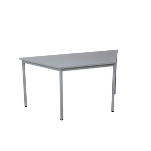 Gürkan Mehrzwecktisch grau Trapezform, Vierkantrohr grau, 120,0 x 60,0 x 75,0 cm von Gürkan