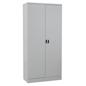 Gürkan Putzmittelschrank 100176 lichtgrau 80,0 x 38,0 x 180,0 cm, aufgebaut von Gürkan