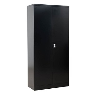 Gürkan Putzmittelschrank 110092 schwarz 92,0 x 42,0 x 195,0 cm, aufgebaut von Gürkan