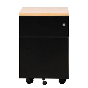 Gürkan Rollcontainer schwarz 2 Auszüge 40,0 x 60,0 x 62,0 cm von Gürkan