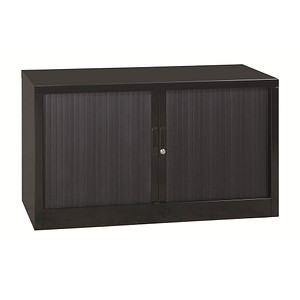 Gürkan Rollladenschrank schwarz 1 Fachboden 120,0 x 46,0 x 75,0 cm von Gürkan