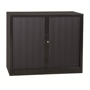 Gürkan Rollladenschrank schwarz 2 Fachböden 120,0 x 46,0 x 105,0 cm von Gürkan