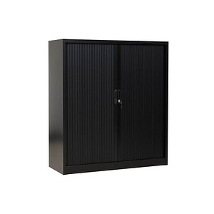 Gürkan Rollladenschrank schwarz 2 Fachböden 120,0 x 46,0 x 135,0 cm von Gürkan