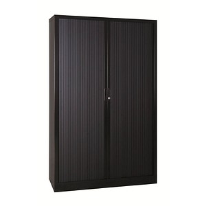 Gürkan Rollladenschrank schwarz 4 Fachböden 120,0 x 46,0 x 195,0 cm von Gürkan