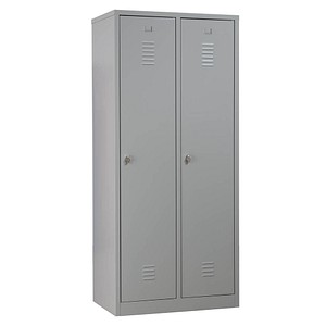 Gürkan Spind lichtgrau 103971, 2 Schließfächer 80,0 x 50,0 x 180,0 cm Gürkan Spind lichtgrau 103971, 2 Schließfächer 80,0 x 50,0 x 180,0 cm von Gürkan