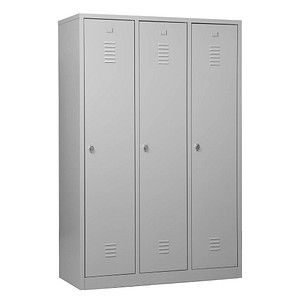 Gürkan Spind lichtgrau 105459, 3 Schließfächer 118,5 x 50,0 x 180,0 cm von Gürkan