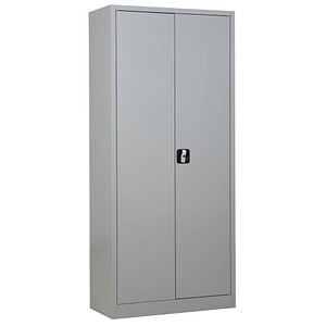 Gürkan Stahlschrank 100049 lichtgrau 80,0 x 38,0 x 180,0 cm, aufgebaut von Gürkan