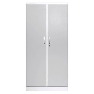 Gürkan Stahlschrank 100117 verkehrsweiß, lichtgrau 92,0 x 42,0 x 195,0 cm, aufgebaut von Gürkan