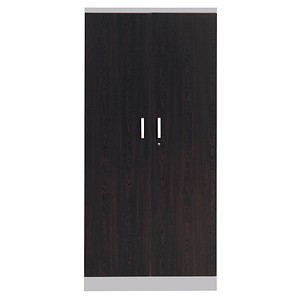 Gürkan Stahlschrank 100120 wenge, weißaluminium 92,0 x 42,0 x 195,0 cm, aufgebaut von Gürkan