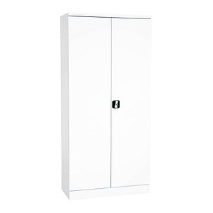 Gürkan Stahlschrank 109705 weiß 92,0 x 42,0 x 195,0 cm, aufgebaut von Gürkan