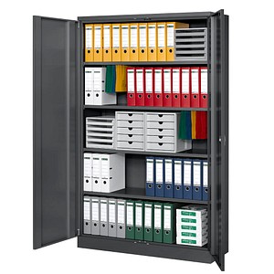 Gürkan Stahlschrank 111153 anthrazit 120,0 x 42,0 x 195,0 cm, aufgebaut von Gürkan