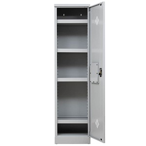 Gürkan Umweltschrank 107529 lichtgrau 50,0 x 42,0 x 195,0 cm, aufgebaut von Gürkan