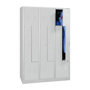 Gürkan Z-Spind lichtgrau 106583, 6 Schließfächer 120,0 x 50,0 x 180,0 cm von Gürkan