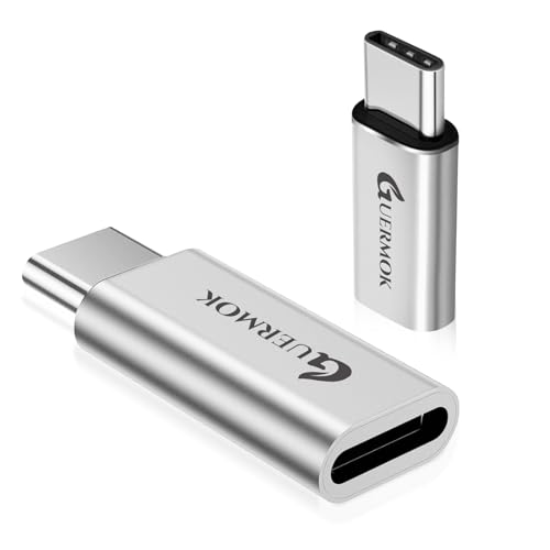 Guermok Lighting-auf-USB-C-Adapter (2er-Pack), kein OTG/Audio, zum Laden & Datenübertragung für Phone 16 15 Pro Max, Pad, Samsung & andere Typ-C-Geräte von Guermok