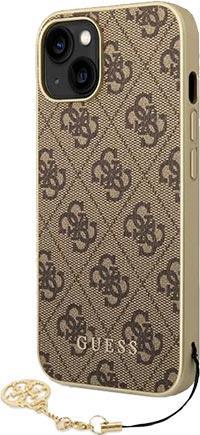 GUESS Hard Case 4G Charms Brown, for iPhone 14 Plus, GUHCP14MGF4GBR (GUHCP14MGF4GBR) von Guess