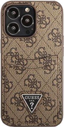 GUESS Hard Cover 4G Saffiano Double Card für Apple iPhone 13 Pro Max Brown, GUHCP13XP4TPW (GUHCP13XP4TPW) von Guess