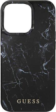GUESS Hard Cover Marble Black, für Apple iPhone 13 Pro Max, GUHCP13XPCUMABK, Blister (GUHCP13XPCUMABK) von Guess