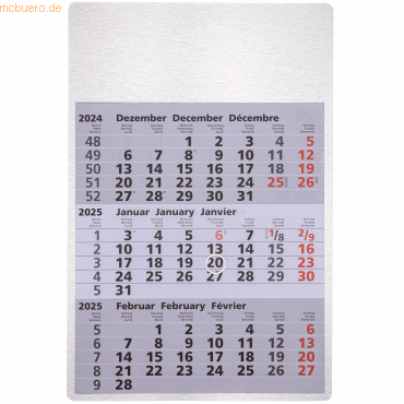 Güss 3-Monatskalender 32x48cm Kalendarium 2024 von Güss