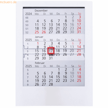 Güss 3-Monatstischkalender 13x16cm Kalendarium 2024 von Güss