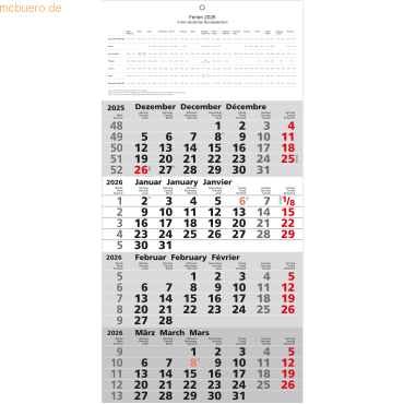 Güss 4-Monatskalender 30x60cm 2026 Güss 4-Monatskalender 30x60cm 2026 von Güss