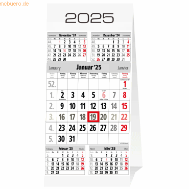 Güss 5-Monats-Tischkalender 10,5 x 21cm 2024 von Güss
