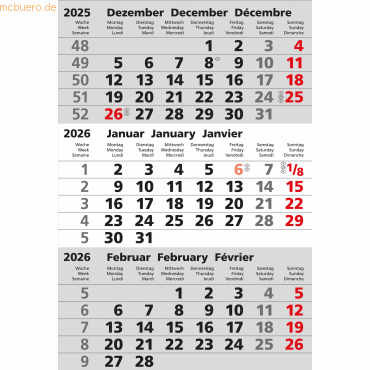 Güss Ersatzkalendarium für 3-Monats-Tischkalender 9,5x13,5cm 2026 Güss Ersatzkalendarium für 3-Monats-Tischkalender 9,5x13,5cm 2026 von Güss