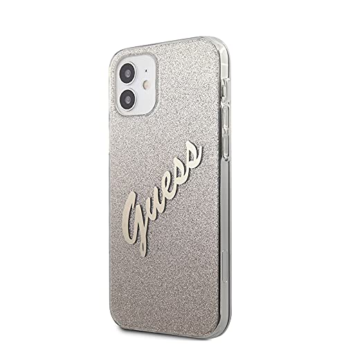 Guess GUHCP12SPCUGLSGO Hülle für iPhone 12 Mini 5,4" golden Glitter Gradient Script Guess GUHCP12SPCUGLSGO Hülle für iPhone 12 Mini 5,4" golden Glitter Gradient Script von GUESS