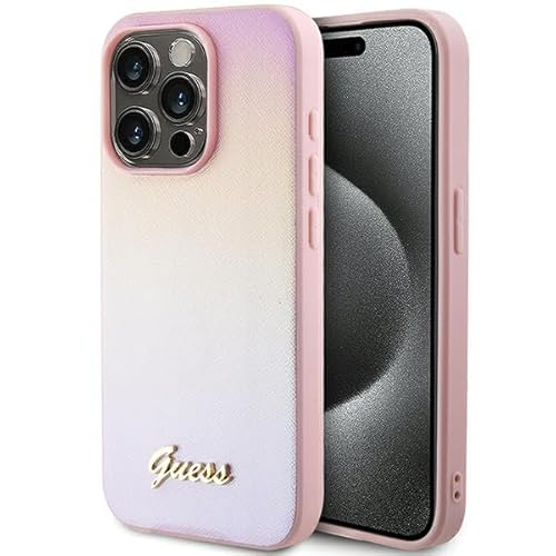 Guess GUHCP14LPSAIRSP Hülle für iPhone 14 Pro 6.1" Rosa hardcase Saffiano Iridescent Script Guess GUHCP14LPSAIRSP Hülle für iPhone 14 Pro 6.1" Rosa hardcase Saffiano Iridescent Script von GUESS