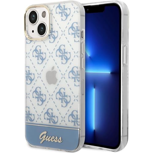 Guess GUHCP14MHG4MHB hülle für iPhone 14 Plus 6,7" blau/Blue hardcase 4G Pattern Script von GUESS