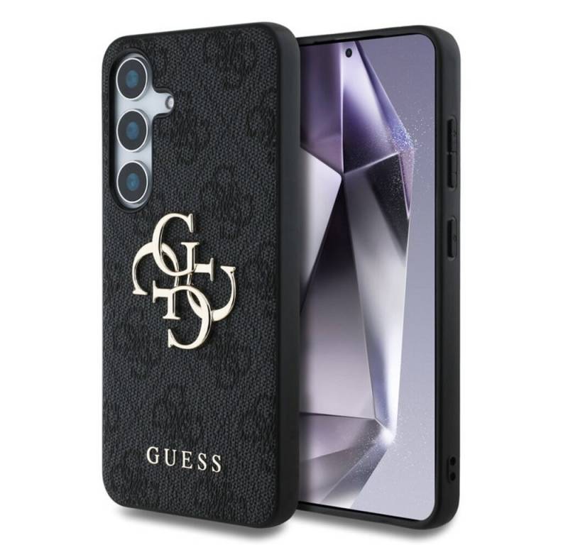 Guess Handyhülle GUESS Case f. Samsung Galaxy S25 Big Metal Logo Hülle Cover Schwar von Guess