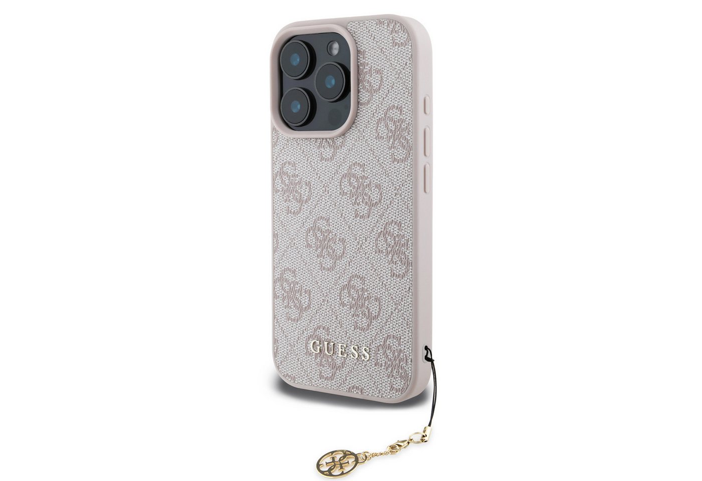 Guess Handyhülle GUESS Case iPhone 16 Pro Max Charm Hülle pink m.Anhänger Guess Handyhülle GUESS Case iPhone 16 Pro Max Charm Hülle pink m.Anhänger von Guess